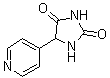 structure of CAS# 52094-68-5, 5-(4-Pyridinyl)-2,4-imidazolidinedione;4'-Pyridylhydantoin