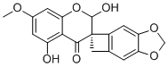 结构式 CAS# 52096-50-1, 2-羟基-7-O-甲基绵枣儿素
