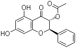 3-O-乙酰基短叶松素分子结构 (CAS 52117-69-8)