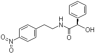结构式 CAS# 521284-19-5, (alphaR)-alpha-羟基-N-[2-(4-硝基苯基)乙基]苯乙酰胺