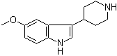 结构式 CAS# 52157-82-1, 5-甲氧基-3-(4-哌啶基)吲哚
