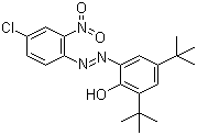 2-(2'-硝基-4'-氯苯偶氮)-4,6-二叔丁基酚分子结构 (CAS 52184-29-9)