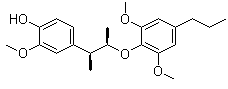 Myrislignan molecular structure (CAS 52190-21-3)