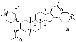 结构式 CAS# 52212-02-9, 哌库溴铵