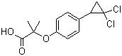 structure of CAS# 52214-84-3, Ciprofibrate;2-[4-(2,2-Dichlorocyclopropyl)phenoxy]-2-methylpropanoic acid