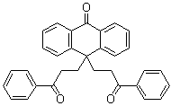 10,10-二(3-氧代-3-苯基丙基)-9(10H)-蒽酮分子结构 (CAS 52236-44-9)