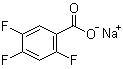 structure of CAS# 522651-48-5, 2,4,5-Trifluorobenzoic acid sodium salt