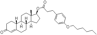19-去甲睾酮 4-己氧基苯基丙酸酯分子结构 (CAS 52279-57-9)