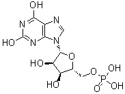 5'-黄苷酸分子结构 (CAS 523-98-8)