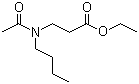 Ethyl butylacetylaminopropionate molecular structure (CAS 52304-36-6)