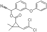beta-氯氰菊酯分子结构 (CAS 52315-07-8)