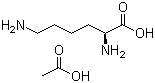 结构式 CAS# 52315-92-1, L-赖氨酸醋酸盐