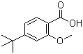 4-tert-Butyl-2-methoxybenzoic acid molecular structure (CAS 52328-48-0)