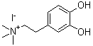 3,4-Dihydroxy-N,N,N-trimethylbenzeneethanaminium iodide molecular structure (CAS 52336-53-5)