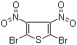 2,5-二溴-3,4-二硝基噻吩分子结构 (CAS 52431-30-8)