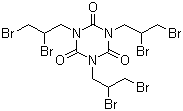 Tris(2,3-dibromopropyl) isocyanurate molecular structure (CAS 52434-90-9)