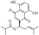 Isobutyrylshikonin molecular structure (CAS 52438-12-7)