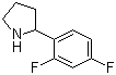 2-(2,4-Difluorophenyl)pyrrolidine molecular structure (CAS 524674-05-3)