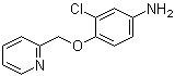3-Chloro-4-[(pyridin-2-yl)methyloxy]aniline molecular structure (CAS 524955-09-7)
