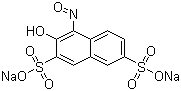 3-Hydroxy-4-nitroso-2,7-naphthalenedisulfonic acid disodium salt molecular structure (CAS 525-05-3)