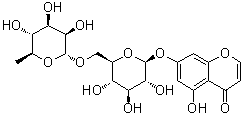 5,7-二羟基色原酮-7-O-芸香糖苷分子结构 (CAS 52538-46-2)