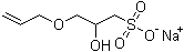 Sodium 3-allyloxy-2-hydroxy-1-propanesulfonate molecular structure (CAS 52556-42-0)