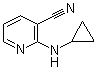structure of CAS# 52583-90-1, 2-(Cyclopropylamino)-3-pyridinecarbonitrile