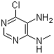 4-甲氨基-5-氨基-6-氯嘧啶分子结构 (CAS 52602-68-3)