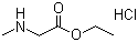 structure of CAS# 52605-49-9, Ethyl sarcosinate hydrochloride;Sarcosine ethyl ester hydrochloride; Ethyl N-methylaminoacetate hydrochloride
