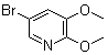 5-溴-2,3-二甲氧基吡啶分子结构 (CAS 52605-98-8)