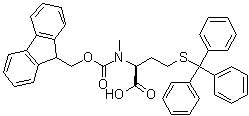 结构式 CAS# 526210-71-9, N-[芴甲氧羰基]-N-甲基-S-(三苯基甲基)-L-高半胱氨酸