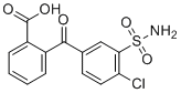 2-(4-Chloro-3-sulphamoylbenzoyl)benzoic acid molecular structure (CAS 5270-74-6)