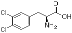 结构式 CAS# 52794-99-7, 3,4-二氯-L-苯丙氨酸; L-3,4-二氯苯丙氨酸