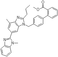 替米沙坦甲酯分子结构 (CAS 528560-93-2)