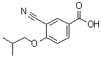 3-Cyano-4-(2-methylpropoxy)benzoic acid molecular structure (CAS 528607-60-5)