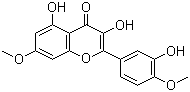 structure of CAS# 529-40-8, Ombuin;3,5,3'-Trihydroxy-7,4'-dimethoxyflavone