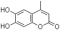 structure of CAS# 529-84-0, 6,7-Dihydroxy-4-methylcoumarin;6,7-Dihydroxy-4-methyl-2H-chromen-2-one