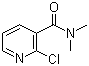 2-氯-N,N-二甲基烟酰胺分子结构 (CAS 52943-21-2)