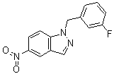 1-(3-Fluorobenzyl)-5-nitro-1H-indazole molecular structure (CAS 529508-58-5)