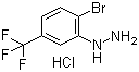 结构式 CAS# 529512-78-5, 2-溴-5-三氟甲基苯肼盐酸盐