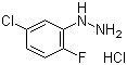 5-Chloro-2-fluorophenylhydrazine hydrochloride molecular structure (CAS 529512-80-9)