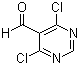4,6-二氯-5-嘧啶甲醛分子结构 (CAS 5305-40-8)