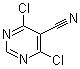 结构式 CAS# 5305-45-3, 4,6-二氯嘧啶-5-甲腈