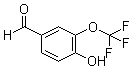 structure of CAS# 53104-95-3, 4-Hydroxy-3-trifluoromethoxybenzaldehyde;alpha,alpha,alpha-Trifluorovanillin