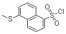 5-(甲硫基)-1-萘磺酰氯分子结构 (CAS 53135-95-8)