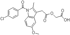 Acemetacin molecular structure (CAS 53164-05-9)