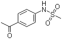 结构式 CAS# 5317-89-5, N-(4-乙酰基苯基)甲磺酰胺