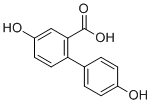 4,4'-二羟基-联苯-2-羧酸分子结构 (CAS 53197-57-2)