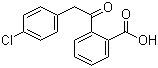 结构式 CAS# 53242-76-5, 2-(4-氯苯乙酰基)苯甲酸