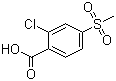 structure of CAS# 53250-83-2, 2-Chloro-4-methylsulphonylbenzoic acid;2-Chloro-4-(methylsulfonyl)benzoic acid